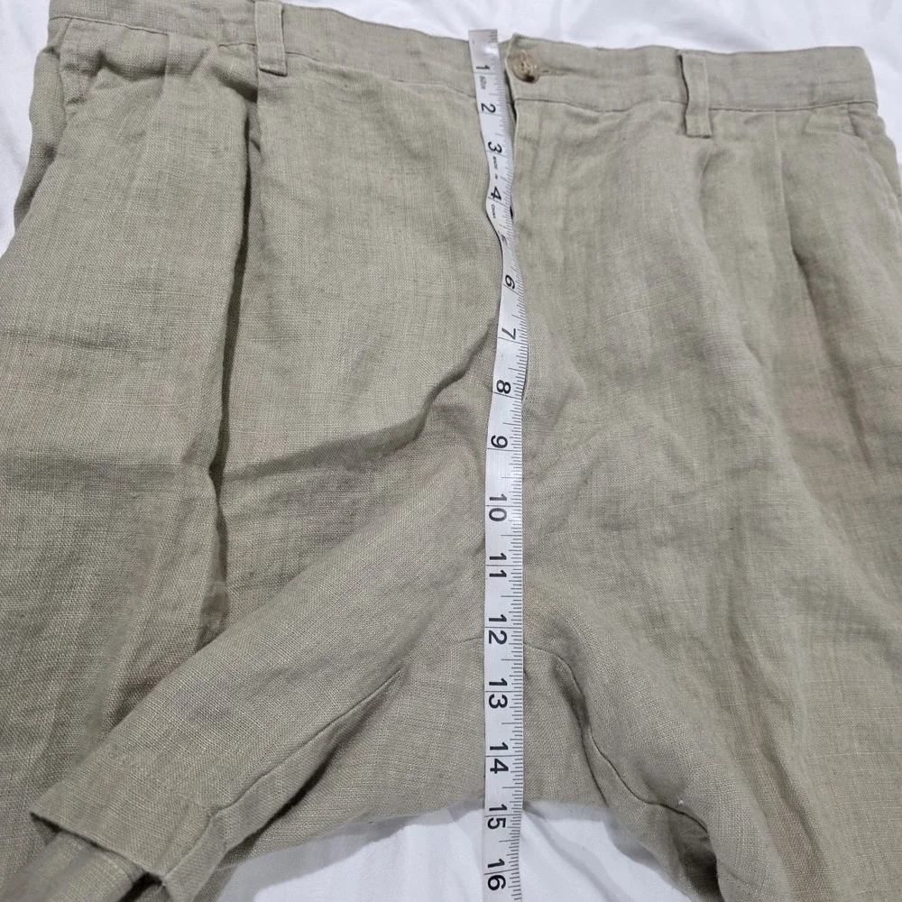 Banana Republic Mens Linen Shorts Size‎ 35 Tan Business Casual